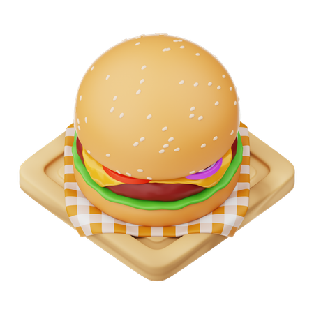 Burger  3D Icon