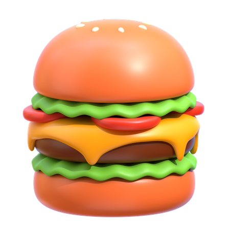 햄버거  3D Icon