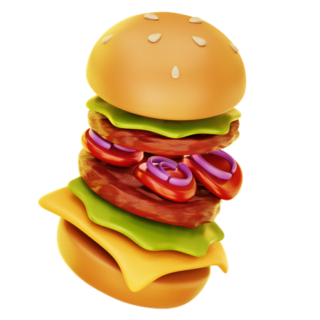 Burger  3D Icon