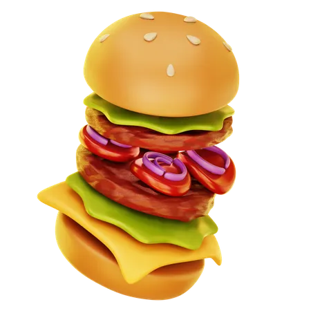 Burger  3D Icon