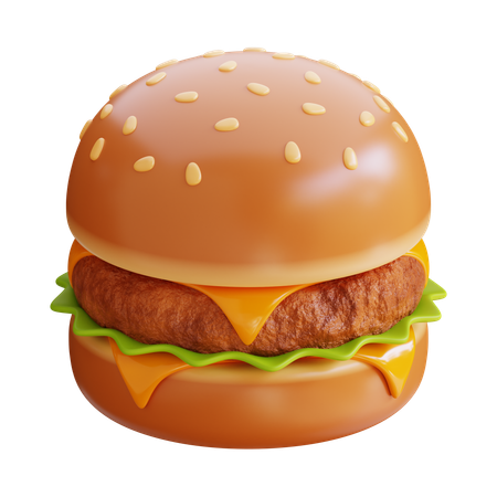 Hamburger  3D Icon