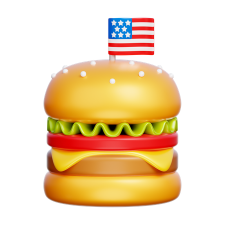 Hamburger  3D Icon