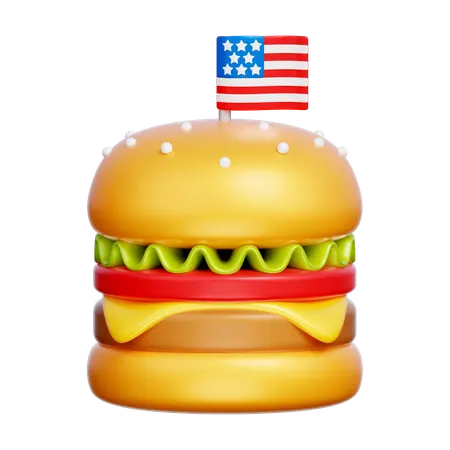 Hamburger  3D Icon