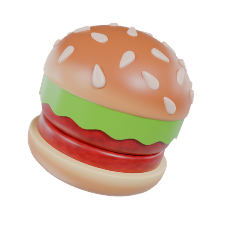 Hamburger  3D Icon