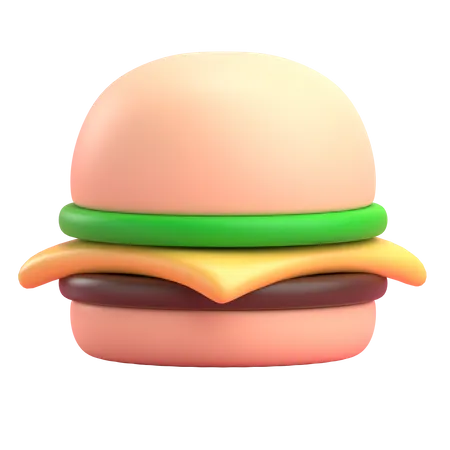 Burger  3D Illustration