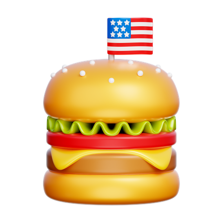 Hamburger  3D Icon
