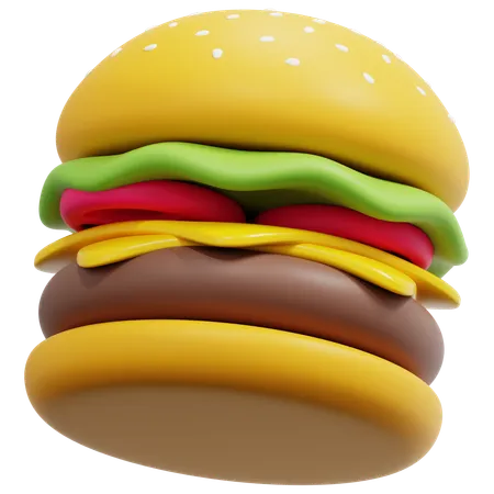 Hamburger  3D Icon