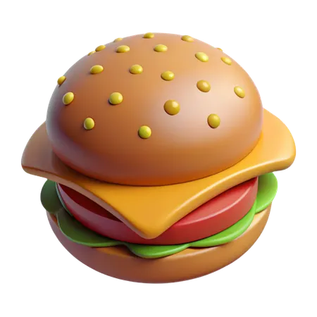 Hamburger  3D Icon