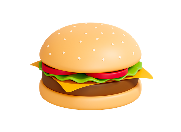 Hamburger  3D Icon