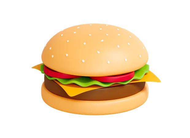 Hamburger  3D Icon