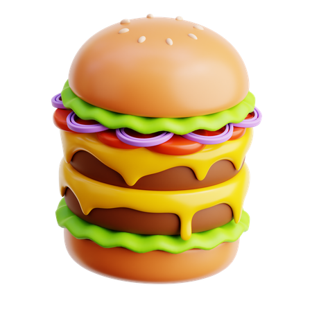 Hamburger  3D Icon