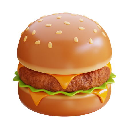 Hamburger  3D Icon