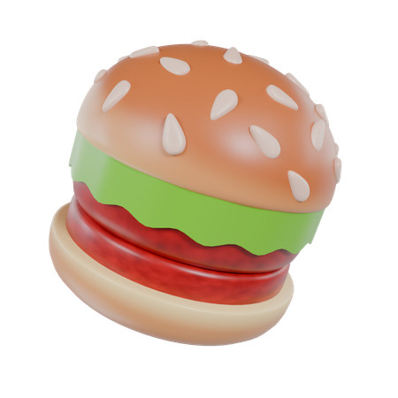 Hamburger  3D Icon