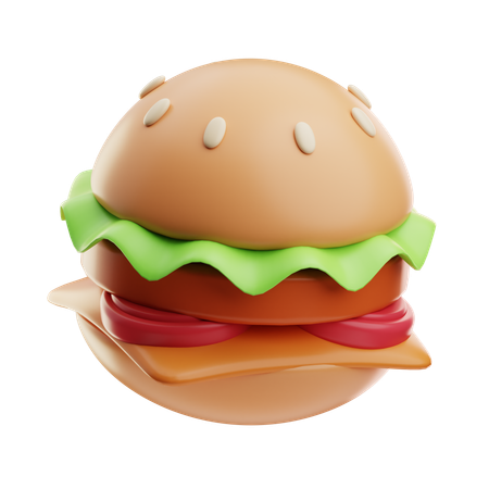 Hamburger  3D Icon