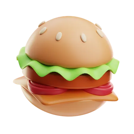 Hamburger  3D Icon