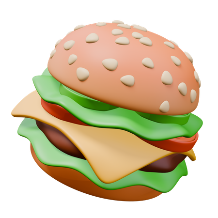 Hamburger  3D Icon