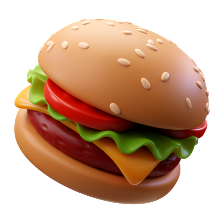 Hamburger  3D Icon