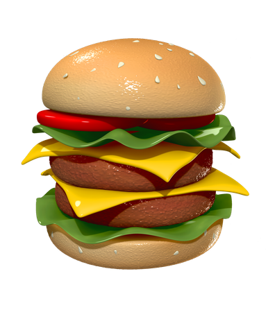 Hamburger 3D Illustration