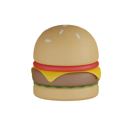 Hamburger 3D Icon