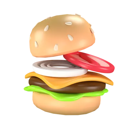 Burger  3D Icon