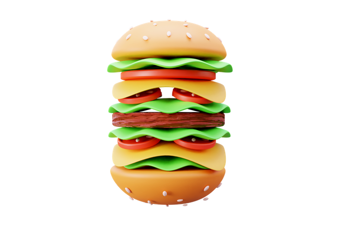 Burger  3D Icon