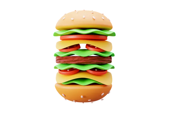 Burger  3D Icon