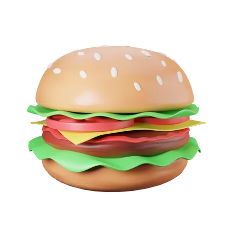 Burger  3D Icon