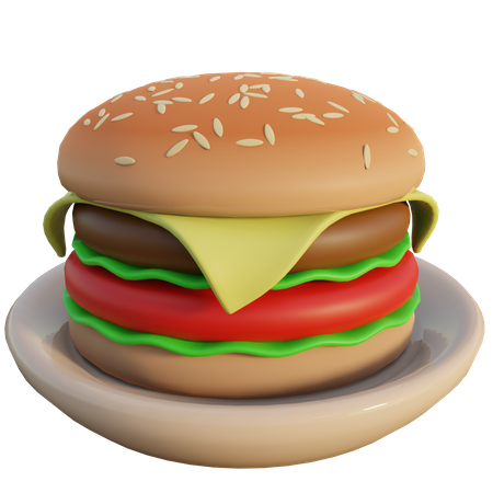 Burger  3D Icon