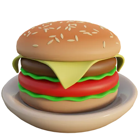 Burger  3D Icon