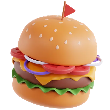 Burger  3D Icon