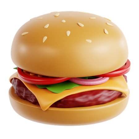 Hambúrguer  3D Icon