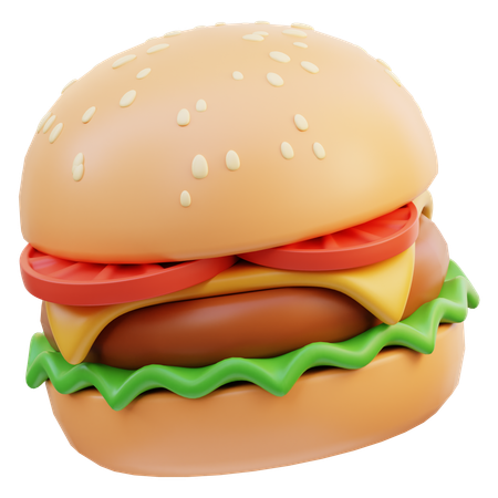 Hambúrguer  3D Icon