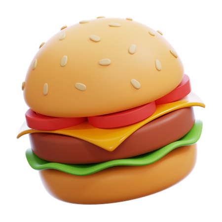 Hamburger  3D Icon