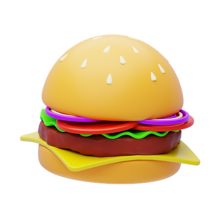 Hambúrguer  3D Icon