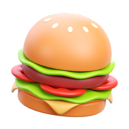 Hambúrguer  3D Icon