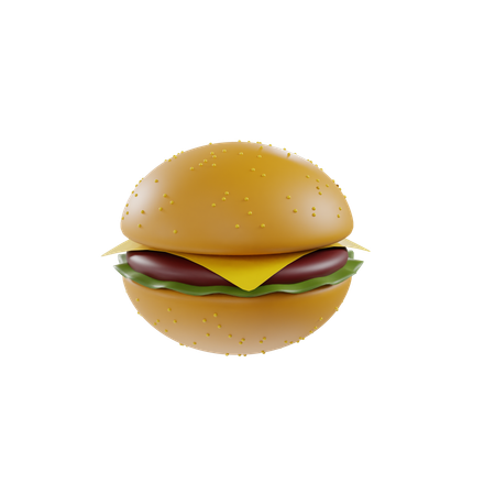 Hambúrguer  3D Icon