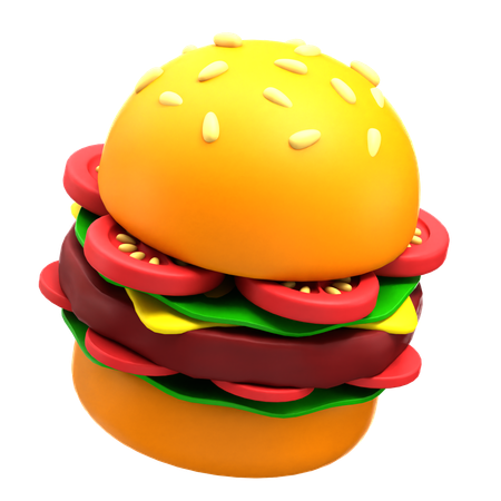 Hambúrguer  3D Icon