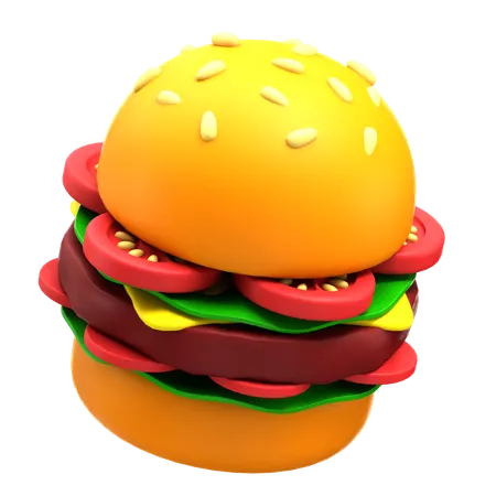 Hambúrguer  3D Icon