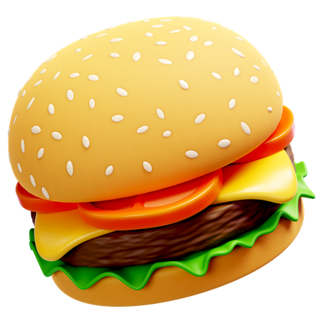 Hambúrguer  3D Icon