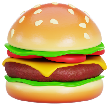 Hambúrguer  3D Icon