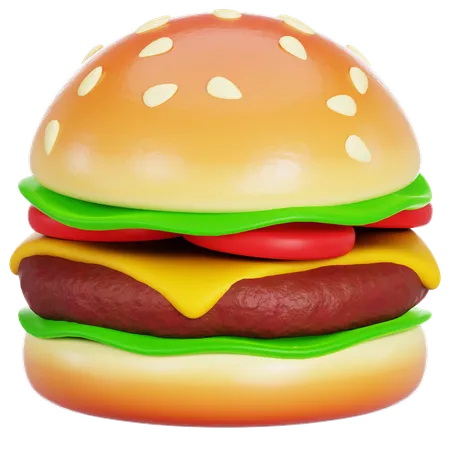 Hambúrguer  3D Icon