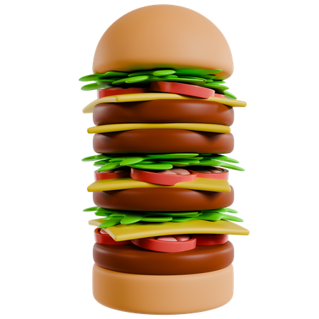 Hambúrguer  3D Icon