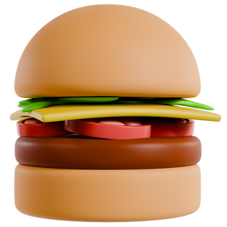 Hambúrguer  3D Icon