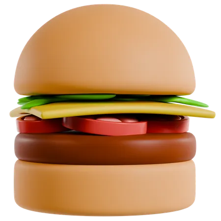 Hambúrguer  3D Icon