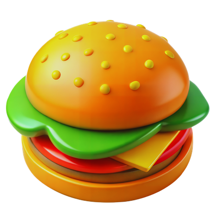 Hambúrguer  3D Icon