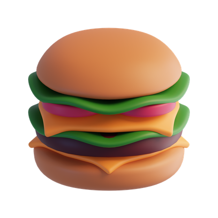 Hambúrguer  3D Icon