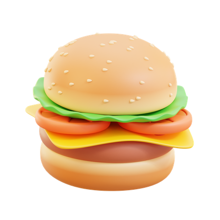 Hambúrguer  3D Icon