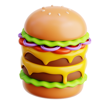 Hamburger  3D Icon