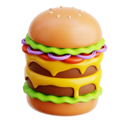 Hamburger  3D Icon