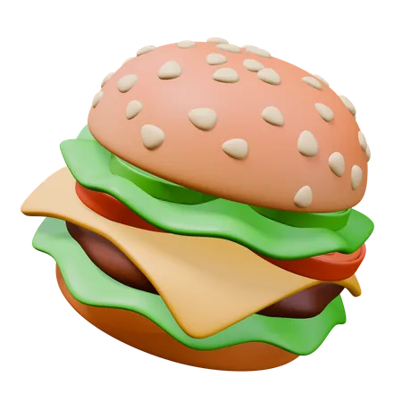 Hamburger  3D Icon